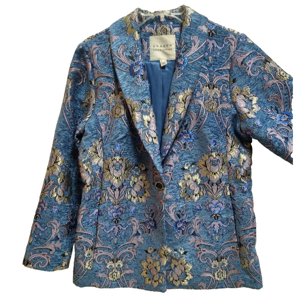 womens Dressy GRAVER, SUSAN GARVER JACKET, LINED, SIZE 10, beautiful fabric‎